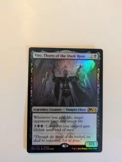 MTG Core Set 2021 #127 Foil Vito, Thorn of the Dusk Rose - Image 2