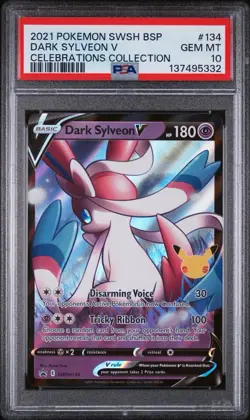PSA 10 Dark Sylveon Promo SWSH134 Pokemon Celebrations 2021 Gem Mint - Image 1