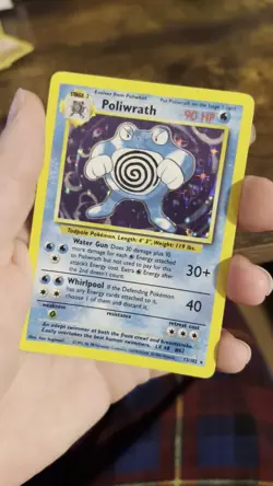 Pokemon Poliwrath 013/102 Base Set Holo WOTC Near Mint Vintage - Image 2