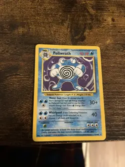 Pokemon Poliwrath 013/102 Base Set Holo WOTC Near Mint Vintage - Image 5