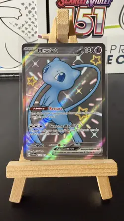 Mew ex 216/091 Shiny Ultra Rare Paldean Fates Holo NM Pokemon TCG - Image 1
