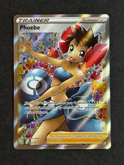 Phoebe 161/163 Full Art Trainer Battle Styles Pokemon TCG NM/MINT - Image 1