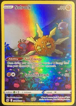 Solrock Full Art GG15/GG70 Pokemon TCG Crown Zenith Galarian Gallery Holo NM - Image 1