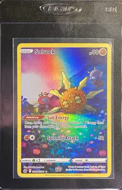 Solrock Full Art GG15/GG70 Pokemon TCG Crown Zenith Galarian Gallery Holo NM - Image 4