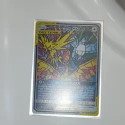 Pokemon Moltres Zapdos Articuno GX TAG TEAM Full Art Promo SM Hidden Fates SM210 - Image 1