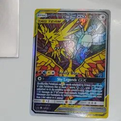 Pokemon Moltres Zapdos Articuno GX TAG TEAM Full Art Promo SM Hidden Fates SM210 - Image 4