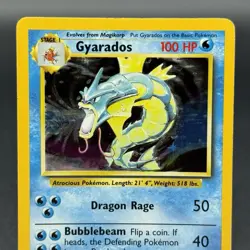 1999 WOTC Pokemon Gyarados 6/102 Holo Rare Base Set Vintage Unlimited - Image 2