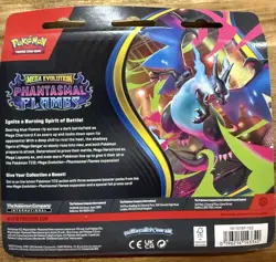 Pokemon TCG Mega Evolution Phantasmal Flames 3 Pack Blister Weavile Promo NEW - Image 2