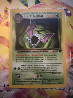 Pokemon TCG Pokemon Team Rocket Dark Golbat 24/82 Non-Holo Rare NM - Image 1