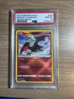 Radiant Charizard 2023 Pokemon Crown Zenith #020 PSA 10 - Image 1