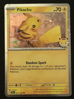 Pikachu 051/162 Cosmos Holo Pokemon Day 2026 Stamped Promo NM Condition - Image 1