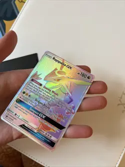 Rayquaza GX 177/168 Rainbow Rare Full Art – Celestial Storm – NM Pokemon Ca - Image 4