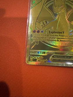Mega Charizard Y EX 294/217 Gold Hyper Rare - Ascended Heroes Pokemon TCG - Image 3