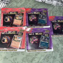 Pokemon TCG Ascended Heroes Tech Sticker Collection Lot Of 5 - Image 1
