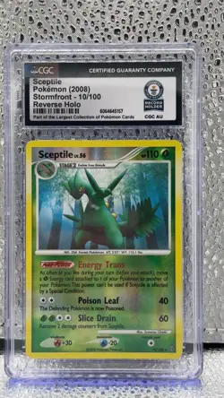 1/1 CGC World Record - 2008 Pokemon Sceptile Stormfront 10/100 Reverse Holo - Image 1