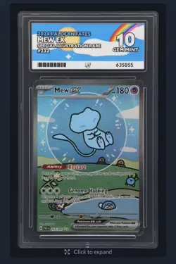 Pokemon TCG Paldean Fates Bubble Mew EX 232/091 Special Illustration Rare ACE 10 - Image 2