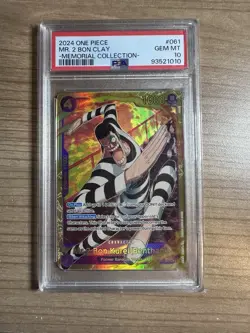 Mr. 2 Bon Clay 2024 One Piece EB01 Memorial Collection SEC #061 PSA 10 - Image 1