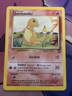 CHARMANDER - 69/130 - Base Set 2 - Pokemon Card - LP - Image 1