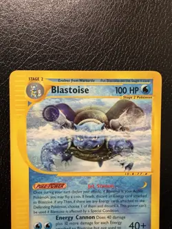 Blastoise 37/165 Non-Holo Rare LP Expedition E-Reader Card Pokemon TCG - Image 2