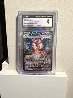 Pokemon Card TCG Charizard EX SIR Obsidian Flames 223/197 CGC 9 MINT - Image 1
