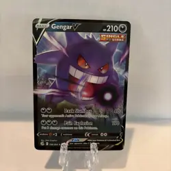 Pokemon TCG Fusion Strike Gengar v Holo Ultra Rare Card 156/264 - Image 1