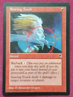 Magic The Gathering TEMPEST SEARING TOUCH red card MTG - Image 1