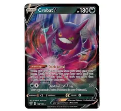 Pokemon TCG Crobat v Darkness Ablaze Holo Ultra Rare Card 104/189 - Image 1