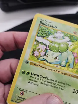 1st Edition Bulbasaur 44/102 Base Set SHADOWLESS 1999 Pokemon Card TCG - Image 4