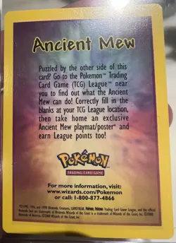 Pokemon Ancient Mew Promo Card with Info card - Image 4