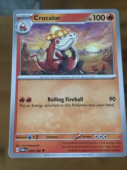 Crocalor - 024/182 - Uncommon - Near Mint Paradox Rift Pokemon Card - Image 1