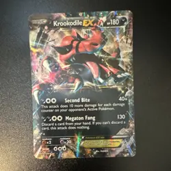 Pokemon Krookodile EX XY25 XY Promo Full Art Holo Basic Rare Card - Image 1