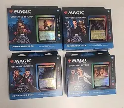 Magic The Gathering Doctor Who Set of All 4 Commander Decks Complete - Image 1