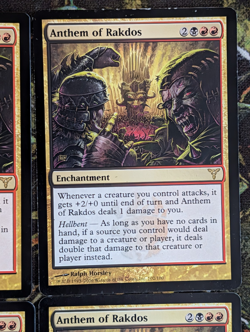 MTG - Anthem of Rakdos - Dissension - LP/NM [X4] PLAYSET - Image 5