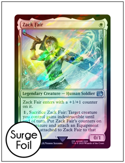 1x Zack Fair, Surge Foil, Final Fantasy, Magic MTG NM - Image 1