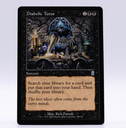 Diabolic Tutor Odyssey 129/350 Rare MTG Near Mint Magic The Gathering - Image 1