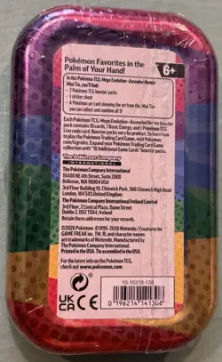 POKEMON TCG MEGA EVOLUTION ASCENDED HEROES PIKACHU MINI TIN with 2 Booster Packs - Image 2