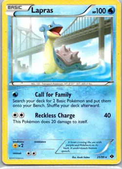 Pokemon TCG Lapras 25/99 Next Destinies D - Image 1