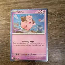 Cleffa SVP 095 Cosmos Holo Black Star Promo Pokemon TCG Near Mint - Image 1