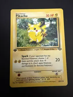 Pokemon TCG Pikachu Jungle 60/64 1st Edition Near Mint! - Image 1