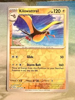 Kilowattrel Reverse Holo SV08: Surging Sparks 067/191 Pokemon Card TCG NM - Image 1