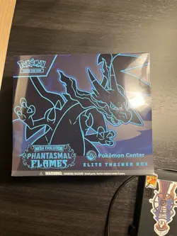 Phantasmal Flames Pokemon Center ETB Elite Trainer Box Factory Sealed - Image 1