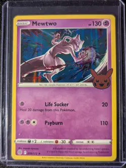 Pokemon TCG Trick Or Trade Mewtwo #56/172 Holo Rare - Image 1