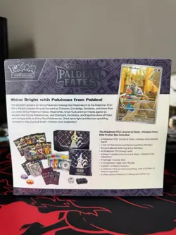Pokemon TCG Scarlet & Violet Paldean Fates Elite Trainer Box ETB Factory Sealed - Image 2