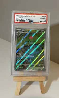 2024 Pokemon Mew En 151 #167 - Ivysaur - PSA 8 - Illustration Rare! - Image 1