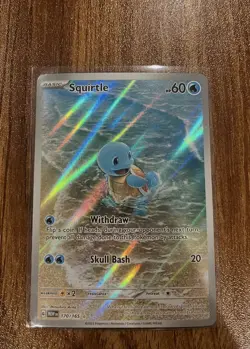 Pokemon Squirtle 170/165 Sv: Scarlet & Violet 151 Illustration Rare English - Image 1