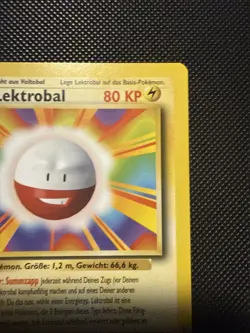 Pokemon TCG Electrode Base Set 21/102 Rare 1st Edition GERMAN Lektrobal - Image 3