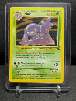 Muk 13/62 Holo Rare Pokemon 1999 Fossil - MP - Image 1