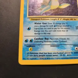 1999 Lapras 10/62 - Fossil Holo Rare - Pokemon TCG - MP - Image 4