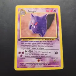 1999 Gengar 20/62 - Fossil 1st Edition Non-Holo Rare - Pokemon TCG - HP/DMG - Image 1