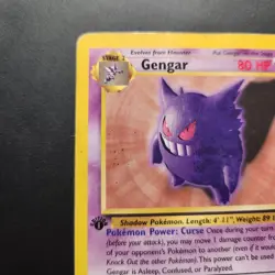 1999 Gengar 20/62 - Fossil 1st Edition Non-Holo Rare - Pokemon TCG - HP/DMG - Image 5